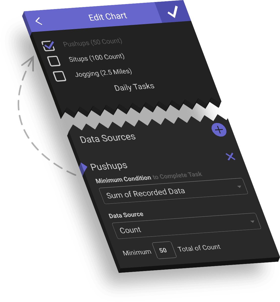 Building a new check list using tasks to define items in the list